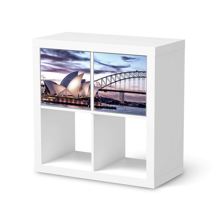 Möbelfolie IKEA Kallax Regal 2 Türen (quer) - Sydney - CR115529