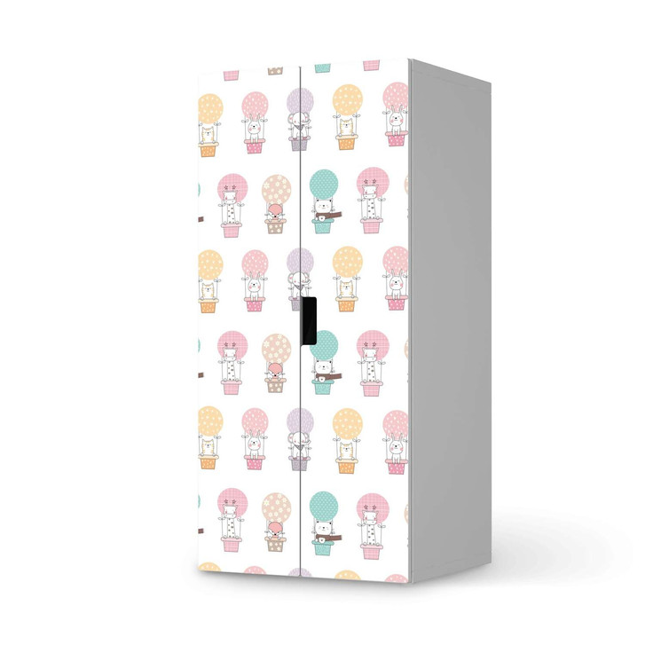 Möbelfolie IKEA Stuva / Malad Schrank - 2 grosse Türen - Flying Animals - CR117951