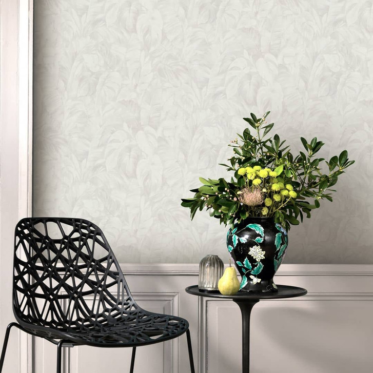 Vliestapete in Dschungeloptik in weiss - WA397854