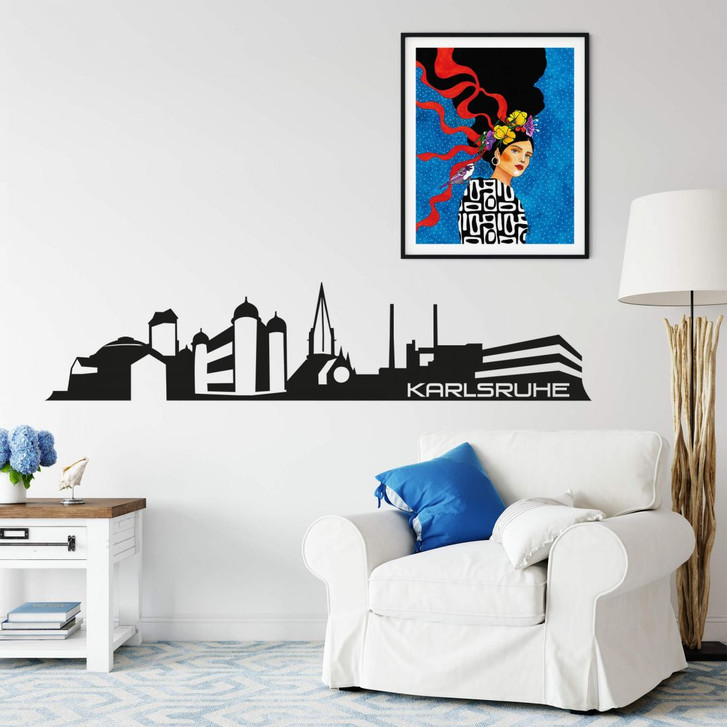 Wandtattoo Karlsruhe Skyline - WA213145
