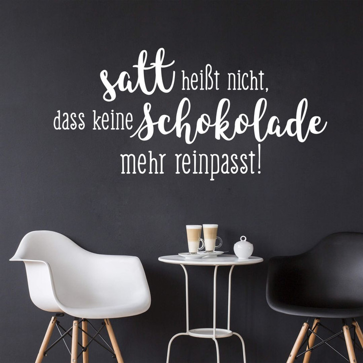 Wandtattoo Satt heisst nicht... - WA218182
