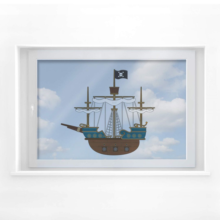 Fensterbild Piratenschiff - WA117651