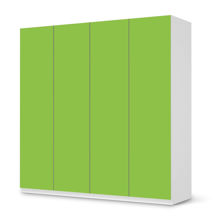 Klebefolie IKEA Pax Schrank 201cm Höhe - 4 Türen - Hellgrün Dark - CR110948