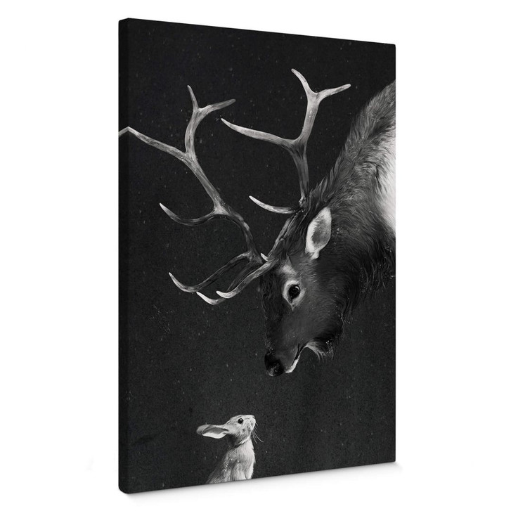 Leinwandbild Graves - Deer and Rabbit - WA364253