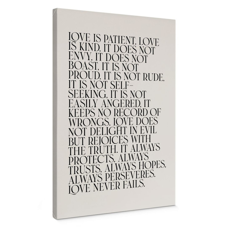 Leinwandbild Love is - Liebe ist geduldig - KsanaKalpa - WA496096