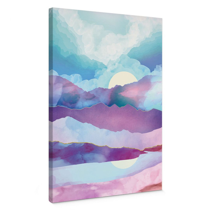 Leinwandbild Schillernde Berglandschaft - SpaceFrog Designs - WA426818
