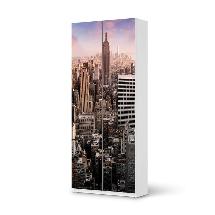 Möbelfolie IKEA Pax Schrank 236cm Höhe - 2 Türen - Big Apple - CR116769