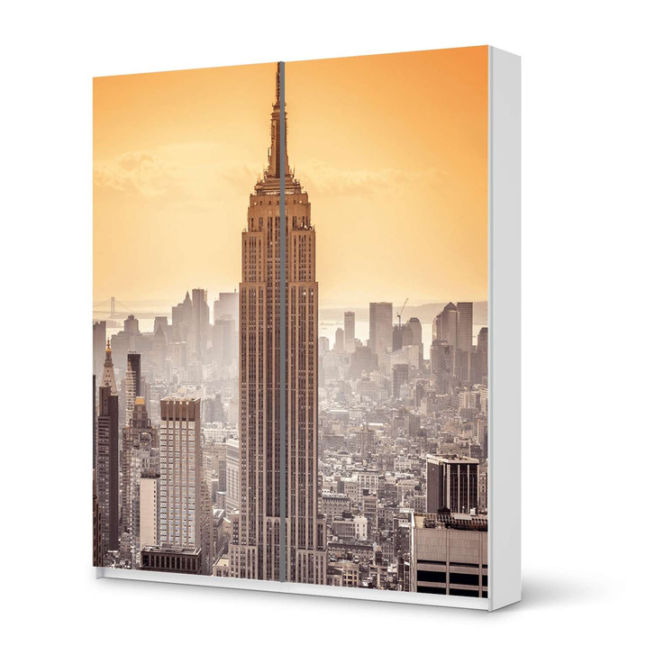 Möbelfolie IKEA Pax Schrank 236cm Höhe - Schiebetür - Empire State Building - CR116964