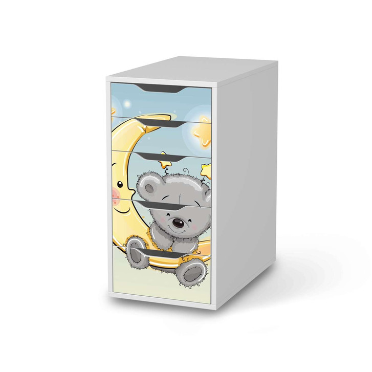 Klebefolie IKEA Alex 5 Schubladen - Teddy und Mond - CR109121
