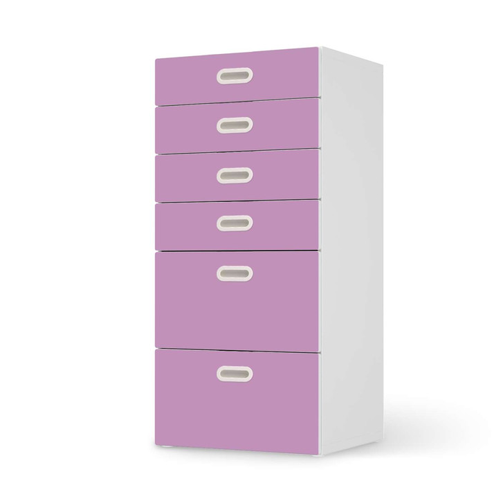 Klebefolie IKEA Stuva / Fritids Kommode - 6 Schubladen - Flieder Light - CR110182