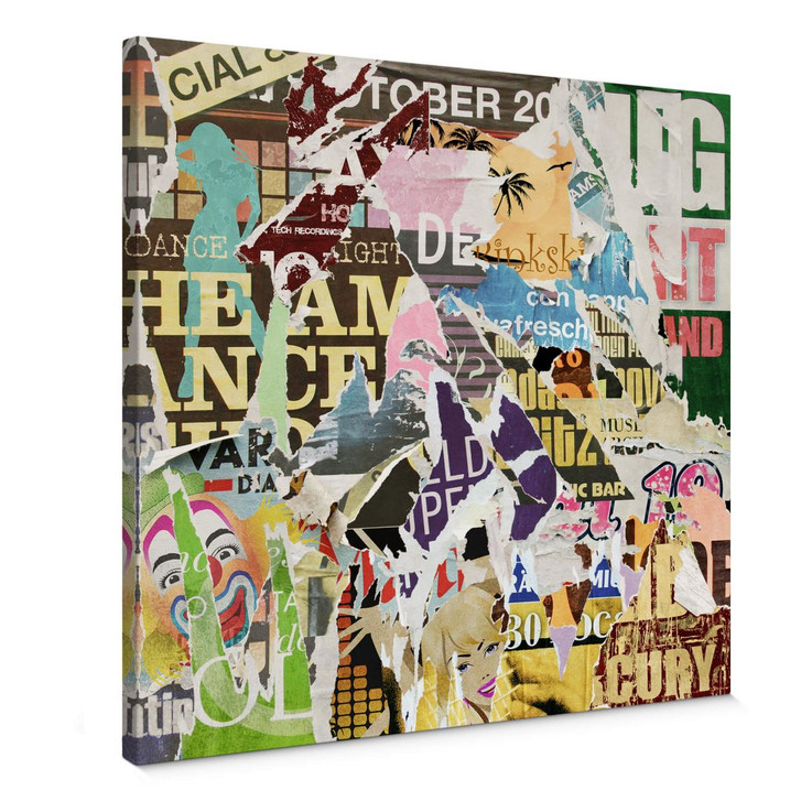 Leinwandbild Abgerissene Poster 2 - WA357498