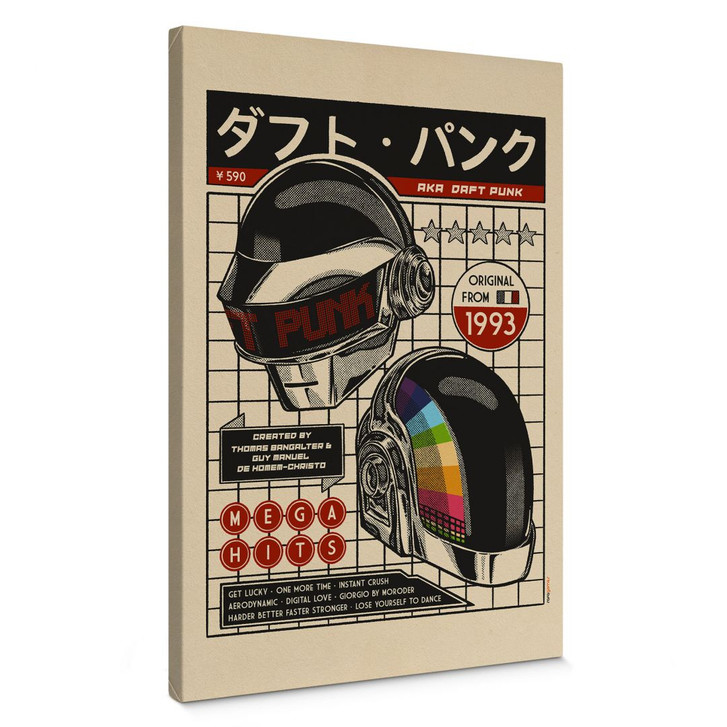 Leinwandbild Pop-Art Kunstdruck inspiriert von Daft Punk - Gomes - WA404633