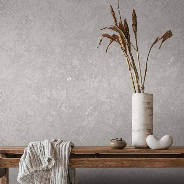 Vliestapete Betonoptik Grafisch Modern in Grau - WA472949