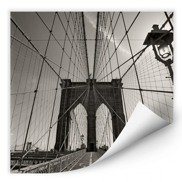 Wallprint Brooklyn Bridge Perspektive - quadratisch - WA182169