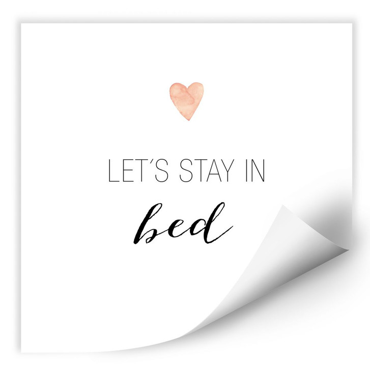 Wallprint Confetti & Cream - Let's stay in bed - WA250223