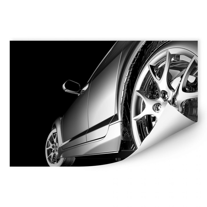 Wallprint Rolling in Chrome - WA188436