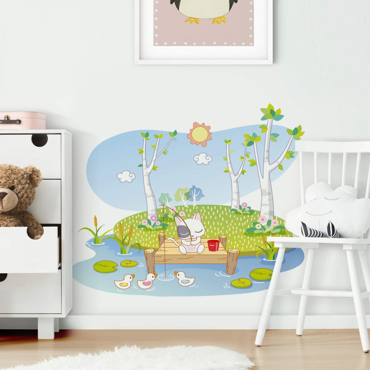 Wandtattoo Die vier Tierfreunde - Angelspass - WA208362