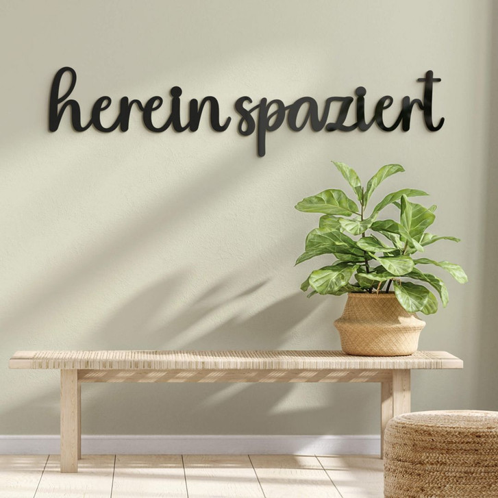 Acryldeko 3D-Schriftzug Hereinspaziert - WA351411