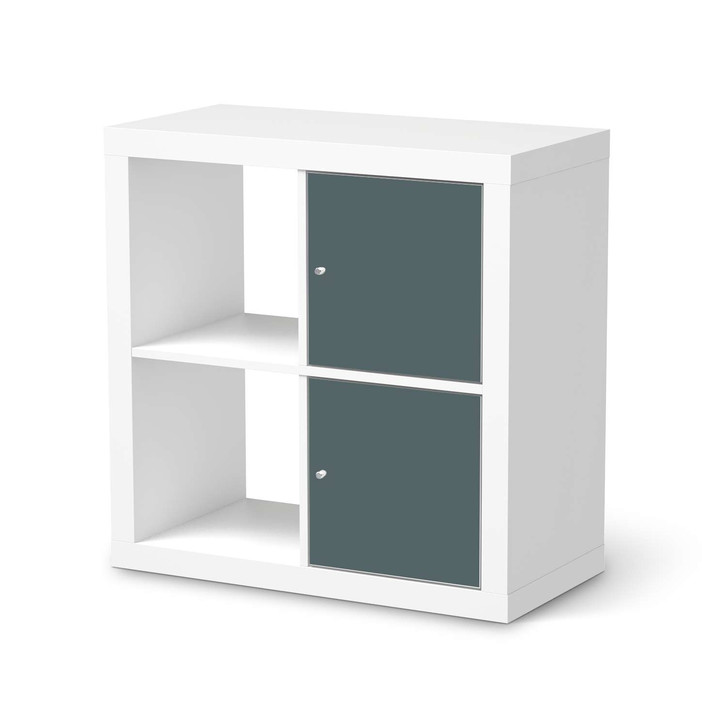 Klebefolie IKEA Expedit Regal 2 Türen (hoch) - Blaugrau Light - CR109341
