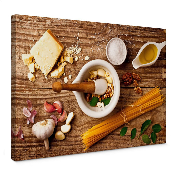 Leinwandbild Laercio - Pesto Rezept - WA368131