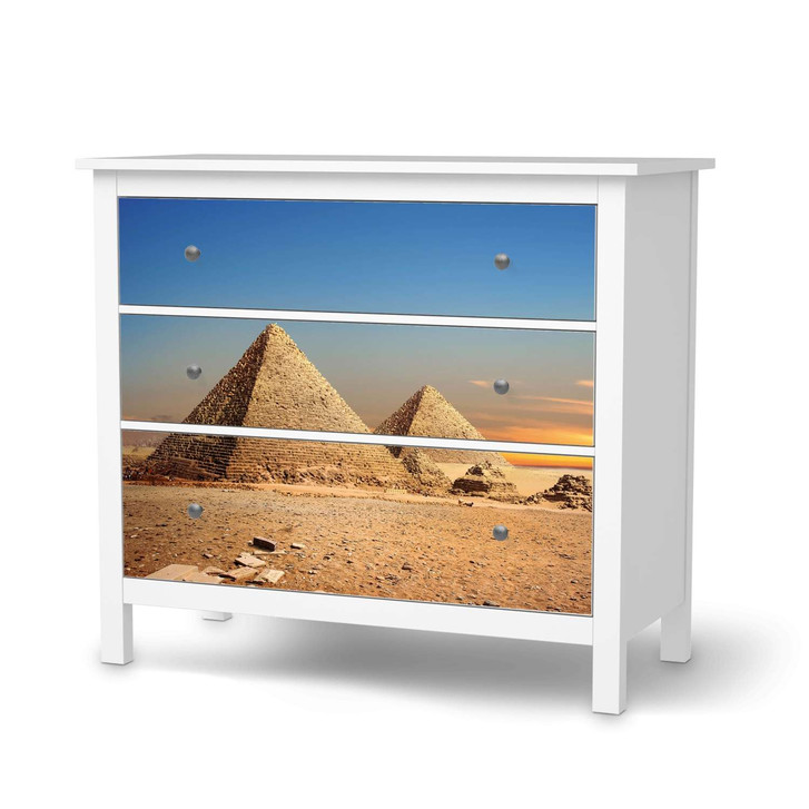 Möbelfolie IKEA Hemnes Kommode 3 Schubladen - Pyramids - CR114773