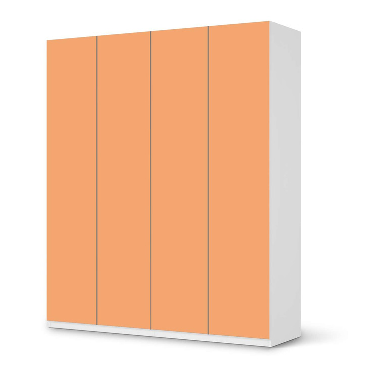 Möbelfolie IKEA Pax Schrank 236cm Höhe - 4 Türen - Orange Light - CR116909