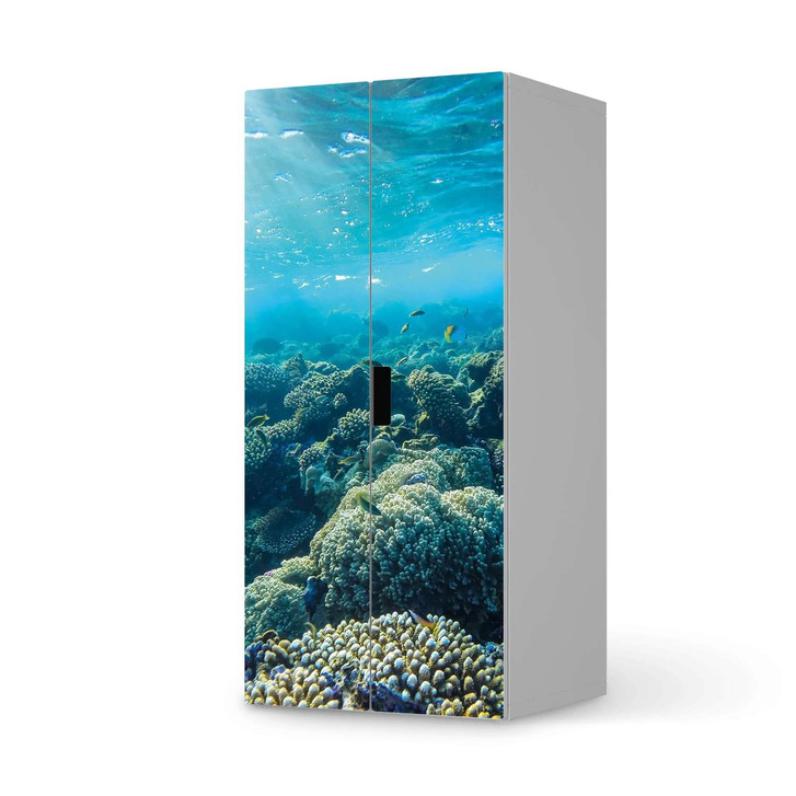 Möbelfolie IKEA Stuva / Malad Schrank - 2 grosse Türen - Underwater World - CR118026
