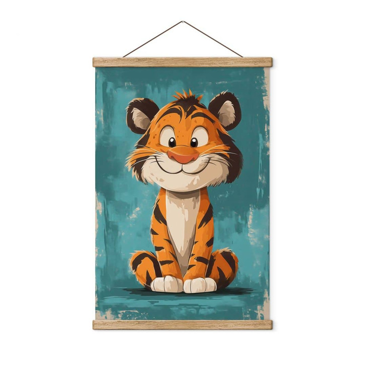 Stoffbild Fröhliches Tigerbaby - Magnusson - WA437380