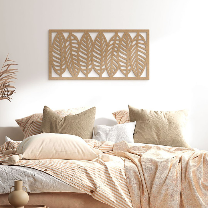 Wanddeko Botanisches Stillleben mit Blättern - MDF Natur - WA405863