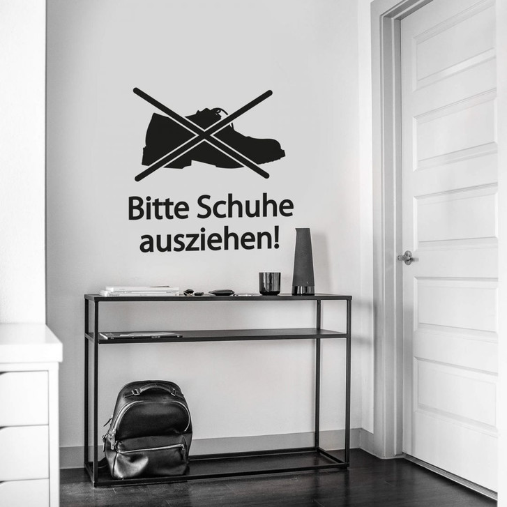 Wandtattoo Bitte Schuhe ausziehen 1 - WA206585
