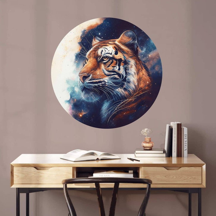 Wandtattoo Heine - Tiger im Sternenhimmel - Rund - WA412907