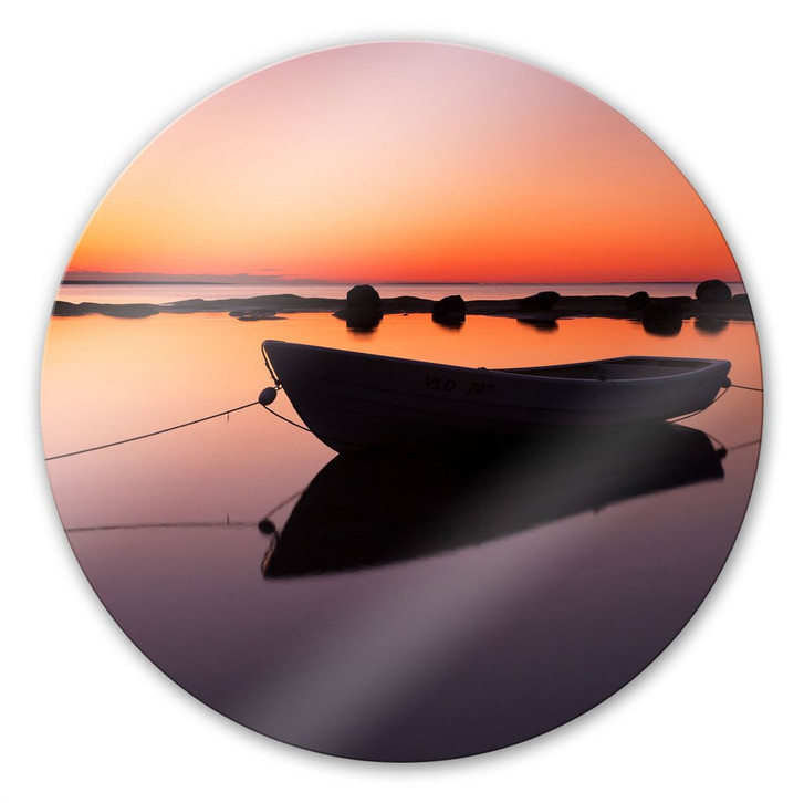 Glasbild Stille See - rund - WA127929