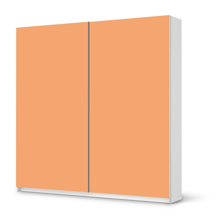 Möbel Klebefolie IKEA Pax Schrank 201cm Höhe - Schiebetür - Orange Light - CR113888