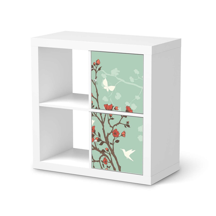 Möbelfolie IKEA Kallax Regal 2 Türen (hoch) - Blütenzauber - CR115316