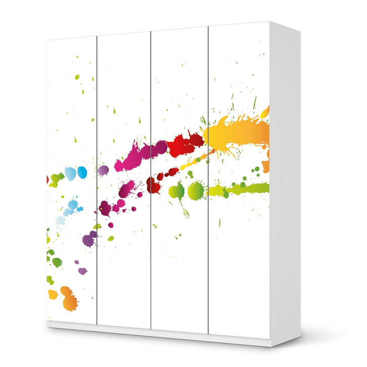 Möbelfolie IKEA Pax Schrank 236cm Höhe - 4 Türen - Splash 2 - CR116926
