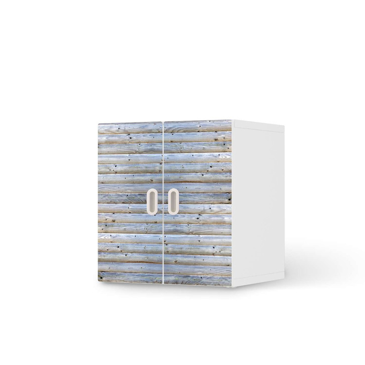 Möbelfolie IKEA Stuva / Fritids Schrank - 2 kleine Türen - Greyhound - CR118854