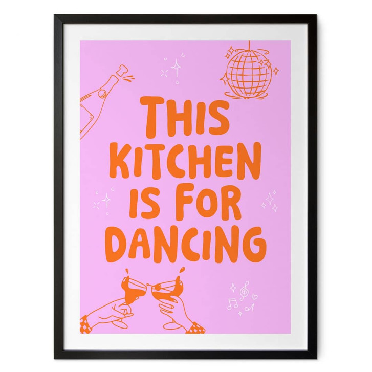 Spruch Poster This kitchen is for dancing - Ohkimiko - WA483489