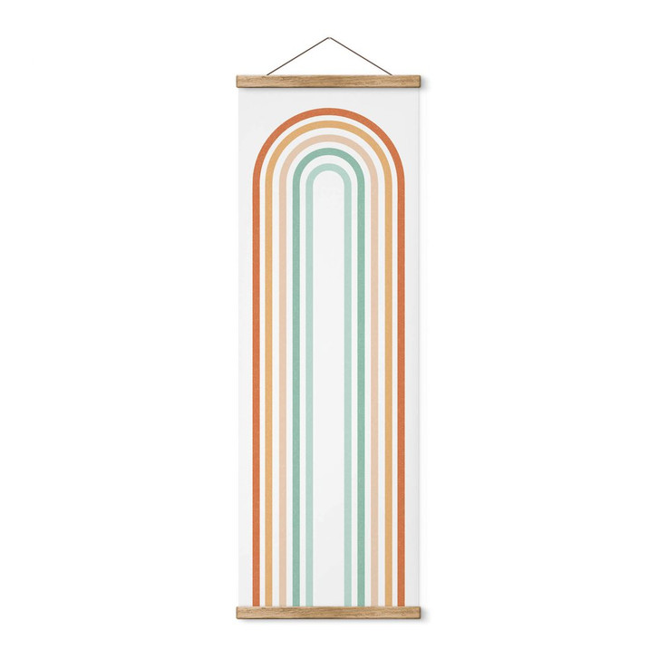 Stoffbild Regenbogen Boho - Panorama - WA411646