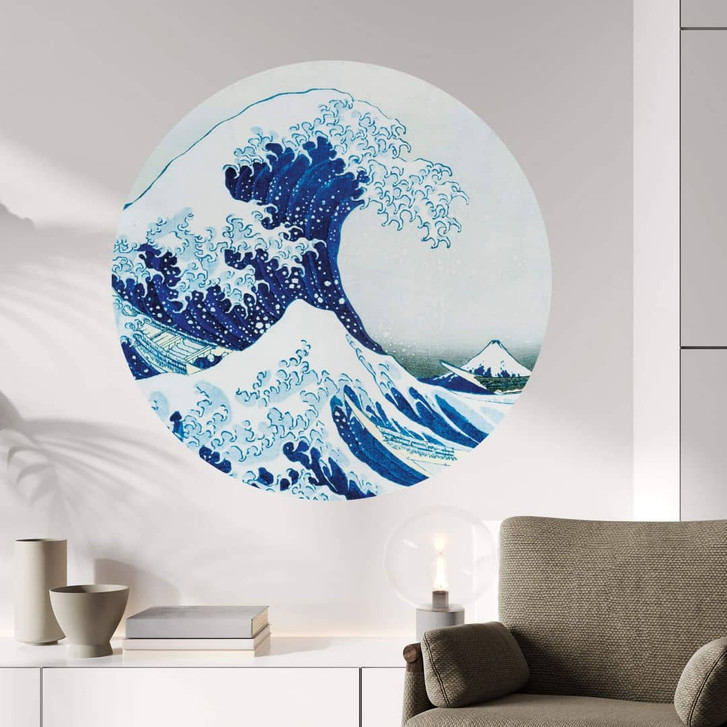 Wandtattoo Hokusai - Die grosse Welle - Rund - WA283839