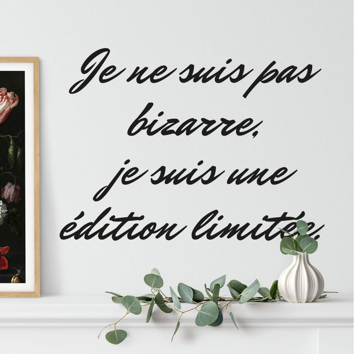 Wandtattoo Je ne suis pas bizarre... - WA212885