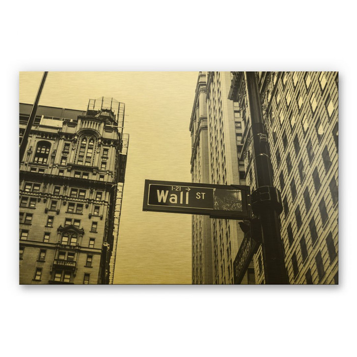 Alu-Dibond-Goldeffekt - Wall Street 02 - WA230992