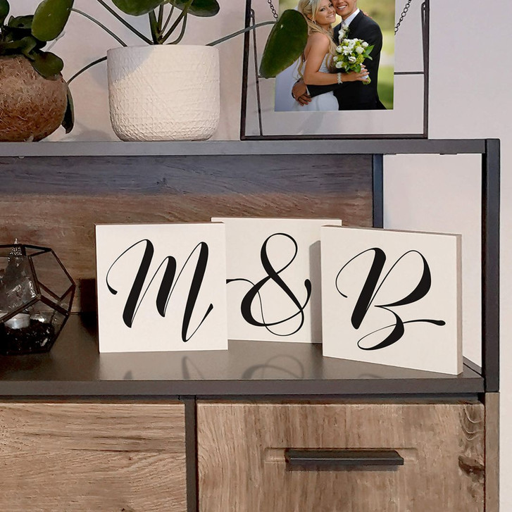 Dekobuchstaben zum Hinstellen - Schreibschrift - 15x15cm - WA297471