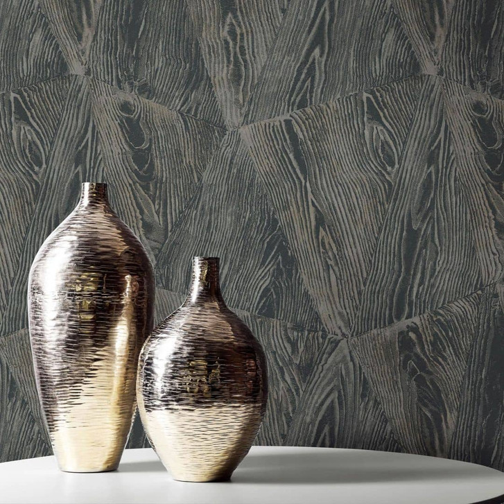 Holztapete Opus schwarz - WA481546