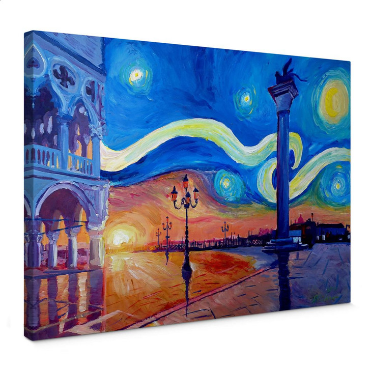 Leinwandbild Bleichner - Venedig bei Nacht - WA359192