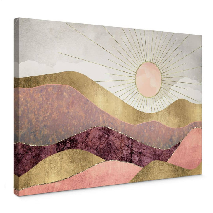 Leinwandbild SpaceFrog Designs - Rosa Sonne - WA348088