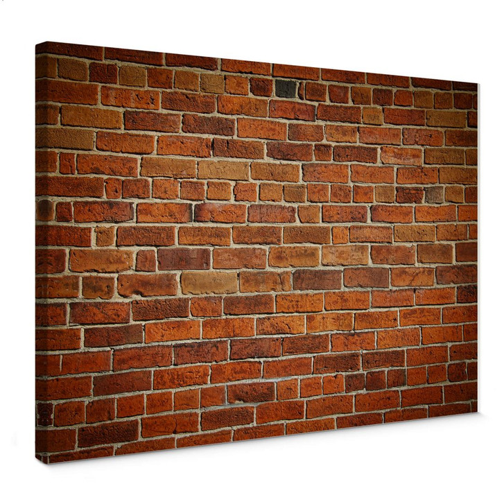 Leinwandbild Ziegelsteinmauer - WA377576