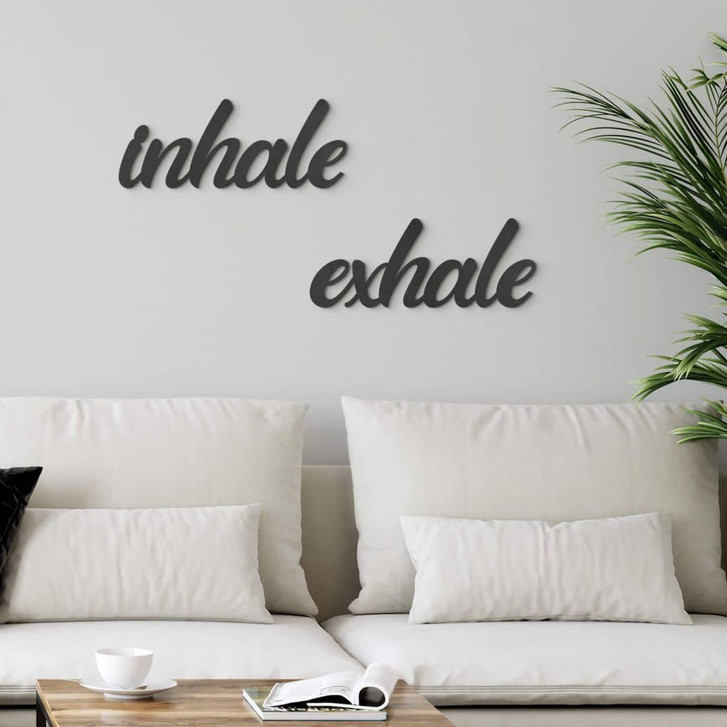 MDF-Deko 3D Schriftzug inhale exhale - WA405772