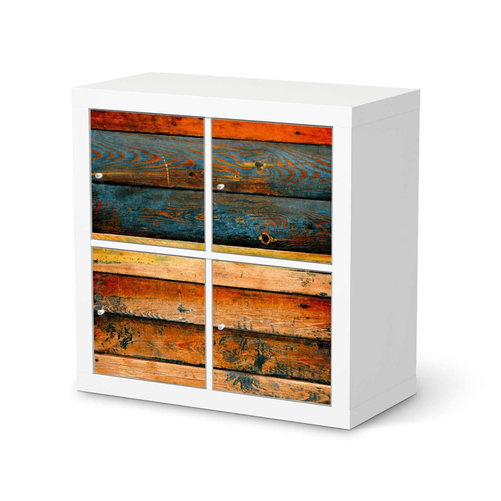 Möbelfolie IKEA Expedit Regal 4 Türen - Wooden - CR114606