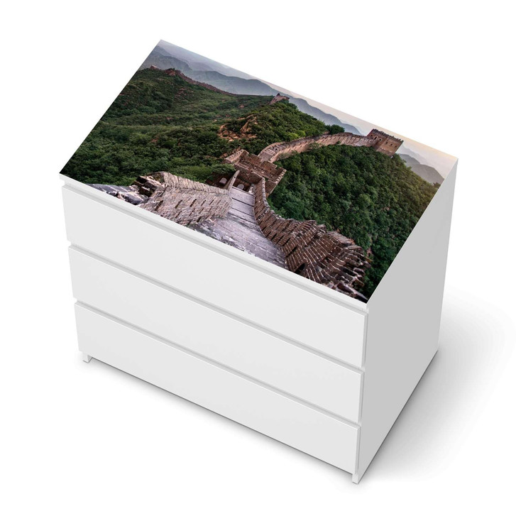 Möbelfolie IKEA Malm Kommode 3 Schubladen oben - The Great Wall - CR116434