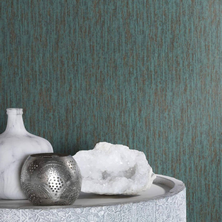 Rasch Vliestapete, Unitapete Kalahari dunkeltürkis - WA339545